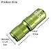 Cevinee Waterproof EDC Keychain Capsule Tube, Solid Small Essentials Stocking Container/Seal Bottle/Match Case/Dry Box/Pill Fob - Army Green