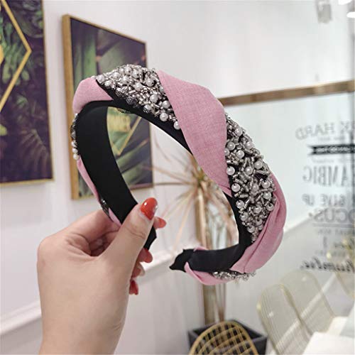 New Women's Pearl Decoration Headband Head Wrap Hair Band Accessories Fashion Girls Hair Band Hoop Headwrap Hairhands