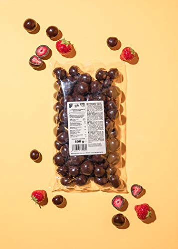 KoRo - Gevriesdroogde aardbeien bedekt met pure chocolade | 500 g - Afbeelding 3