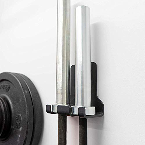 sbkj Double Barbell Storage,Vertical Wall Mounted Barbell Holder,Heavy