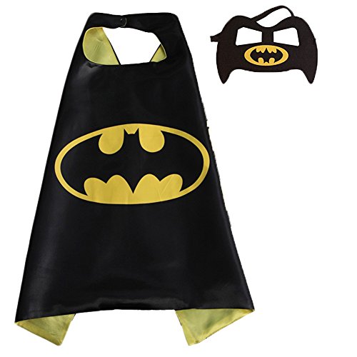 Bikini Factory Halloween Christmas Kid Superhero Cape and Mask Cosplay Costume