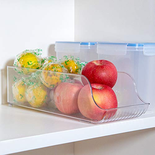 E-Gtong Refrigerator and Freezer Drink Holder, Soda Can Organizer Storage Bin Dispenser for Refrigerator, Freezers, Kitchen Cabinet or Pantry - BPA Free, 2-PACK, Clear - Thumbnail 4