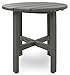 Trex Outdoor Furniture Cape Cod Round 18-Inch Side Table, Stepping Stone