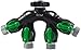 ikris Garden Hose Splitter 4-Way Heavy Duty Metal Tap Connector