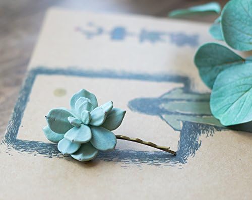 Succulent hair pin - floral hair clip- succulent wedding headpiece - tropical hair clip - botanical hair accessory - garden hair clip