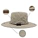 OMECHY Waterproof Outdoor Bucket Hat Summer UV Protection Sun Cap Boonie Fishing Camouflage Hat,Khaki