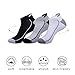 Shinno Mens Athletic Ankle Socks Low Cut Cushioned Mesh Breathable Sports Tab Socks（6 Pack）