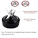 Replacement Parts Compatible with Nutri Ninja, Blender Blade 6 Fins and 2 Pcs 16oz Single Serve Blender Cup Set Compatible with Ninja BL660 BL740 BL770 BL780 BL771 BL772 BL773CO