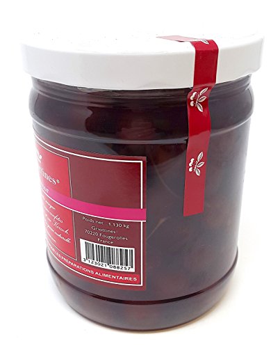 Grandes Brennereien Peurex - Griottines 'Décor' Morello Kirschen mit Stielen in Likör und Kirsch 1liter – Bild 4