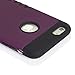 iPhone 6 Plus Case, oneCase 3-piece 3 in 1 Combo Hybrid High Impact Body Armor Hard PC & silicone Case Protective Cover for Apple iPhone 6 Plus 5.5 inch Screen with Screen protector (Purple/Black)
