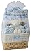 Big Oshi Baby Essentials 10 Piece Layette Basket Gift Set, Blue, 0-6 Months