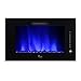 Caesar Luxury Linear Wall Mount Recess Freestanding Multicolor Flame Electric Fireplace, 30-Inch