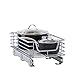 Household Essentials Glidez Chrome-Plated Steel Extended Depth 1-Tier Sliding Under Sink Cabinet Organizer, Chrome
