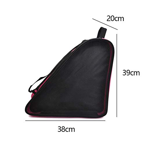 WOOPOWER Unisex Roller Skate Bag, Oxford Cloth Ice Skate Bag, Beach Tote Bag, Inline Skate Bag for Kids and Adults, Roller Skate Carry Bag (Pink) - Thumbnail 3