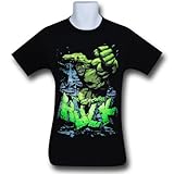 Hulk Big Smash & Logo 30 Single T-Shirt- Large