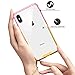 SALAWAT Compatible iPhone Xs Max Case, Clear iPhone Xs Max Case Cute Anti Scratch Slim Phone Case Cover Reinforced TPU Bumper Shockproof Protective Case for iPhone Xs Max 6.5inch 2018 (Pink Gold)