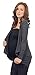 Women's Cascading Ribbed Open Collar Long Sleeve Maternity Cardigan Sweater