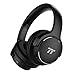 TaoTronics Active Noise Cancelling Bluetooth Headphones HiFi Stereo Wireless Over Ear Deep Bass Headset w/CVC Noise Canceling Microphone 30 Hour Playtime for Travel Work TV (Renewed)