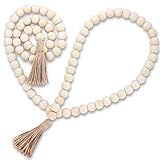 Occan Wood Bead Garland Boho Wall Decor 58 in