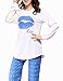 Ventelan Women Pajama Set Comfy Long Sleeve Sleepwear Sweet Kisses Loungewear