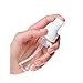 1 Clear Plastic Foamer Bottle Pump Travel Size White Mini Dispenser 1.7 Oz