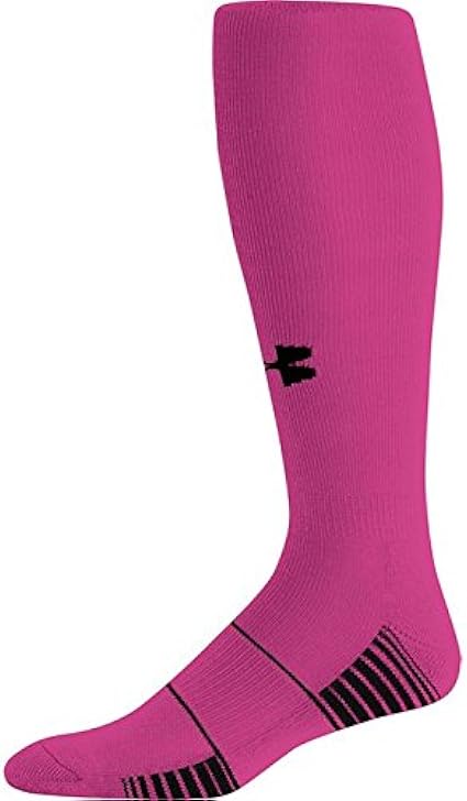 pink under armour soccer socks