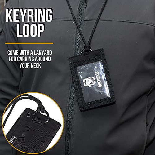 Tactical ID Card Holder Hook & Loop Patch Badge Holder Neck