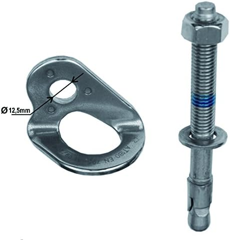 ELLERsafe permanent anchor point; Stainless Steel anchor M12