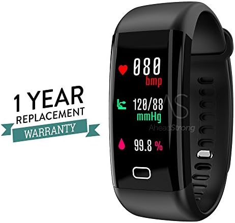 AheadStrong Iota Colour Smart Fitness Band Tracker Watches for Men Women Boys Girls Kids Blood Pressure Sports Activity Watch Step Counter Calories Burned Sleep Monitor SMS Call Reminder one FREE STRAP