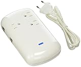 Ceptics 150W 220V to 110V International Travel Voltage Converter with 3 Outlets + 4 USB inputs - European Cord