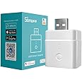 SONOFF Micro USB Smart WiFi Adaptor 5V, Smart Switch for Type A USB Devices, Compatible with Alexa & Google Home, APP Remote Control Switch, 2.4GHz WiFi Required(1 Pack)