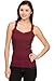 Women's Lace Trim Cotton Jersey Spaghetti Strap Camisole Tank Top