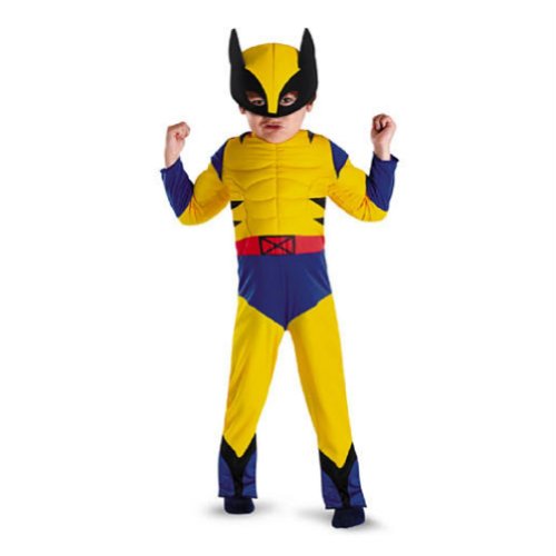 Marvel Comics Toddler & Boys Wolverine Muscle Costume with Mask
