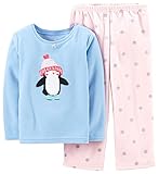 Carter's Little Girls' 2 Piece Fleece PJ Set (Toddler/Kid) - Penguin