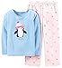 Carter's Little Girls' 2 Piece Fleece PJ Set (Toddler/Kid) - Penguin