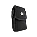 Cell Phone Case for Plum Gator 4 Heavy Duty Secure Rugged Vertical Canvas Nylon Pouch Bag with Metal Clip