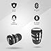 Rowkin Micro Touch Control True Wireless Earbuds Headphones: 15+ Hours Bluetooth 5 Smallest Mini Earphones & Charging Case. Deep Bass Sound Headset, Mic & Noise Reduction (Mini+ Black)