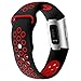 QIBOX Compatible with Charge 4 / Charge 3 Bands, Sports Silicone Replacement Women Men Bands Breathable Soft Strap Bracelet Accessories Compatible Charge 3 SE Fitness Activity Tracker Small Large