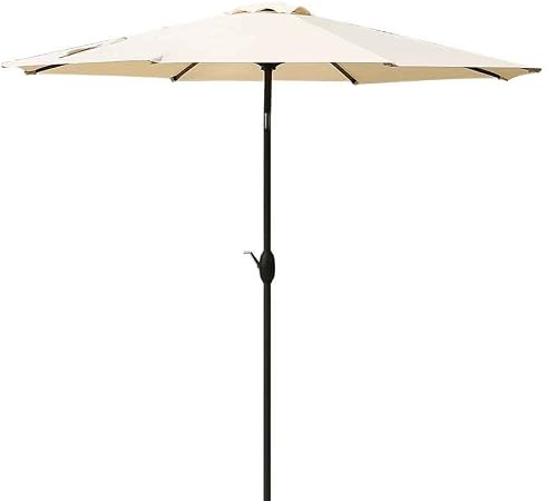 2 Pack 8 Ft Patio Umbrella Market W Crank Tilt Aluminum Outdoor Green