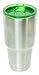 OverlordInc 30 oz Splash Resistant Tumbler Lid for YETTI Ramblers (1 Pack, Green) 