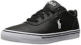 Polo Ralph Lauren Men's Hanford Sneaker Black Leather 9.5 D - Medium