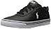 Polo Ralph Lauren Men's Hanford Sneaker, Black Leather, 12 D US