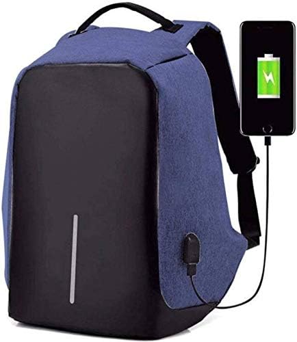 COOLMONKEY Anti Theft Backpack Waterproof Business Laptop Bag with USB Charging Port,Suit for 14 inch and 15.6 inch Laptop, Notebook, Camera and Mobile