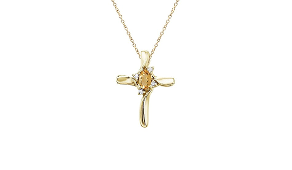 Amazon.com: 14K Yellow Gold Citrine and 