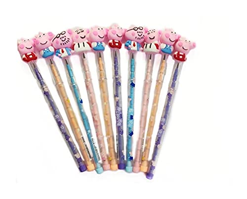 LJC CUTE/PEPPA PIG/PENCILS/SET OF 10