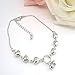 SusenstoneHeart Cherries Women Ankle Bracelet Barefoot Sandal Beach Foot Jewelry