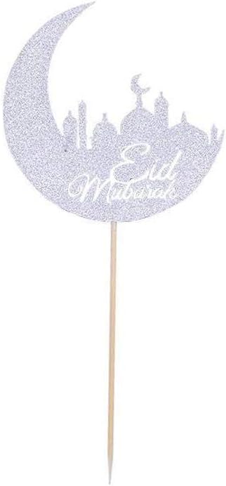 Holo Cute Happy Ramadan Eid Mubarak Cake Topper Insert Party Decoration