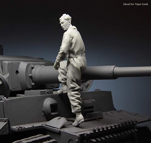 XINGCHANG 1/35 Resin Figure Model Kit 119 WSS Panzer Crewman Eine Figur Unmontierte unbemalte Oberseite – Bild 4