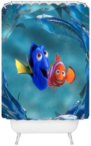 Fantastic Finding Nemo Dory and Marlin Custom Waterproof Bathroom Curtains Shower Curtain for Bathroom Decor 60"(W)72"(H) from Custom4Fun
