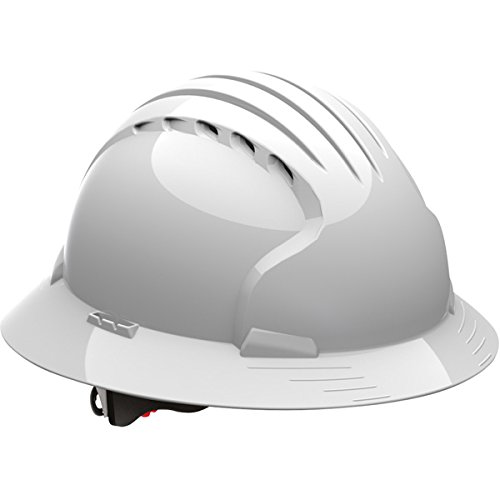 Safety Works Pro Hard Hat, Vented, White, 6-Point Wheel Ratchet Suspension - Thumbnail 4